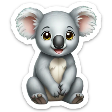 cute baby koala sticker