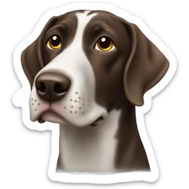GSP dog emoji sticker