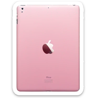 pink ipad sticker