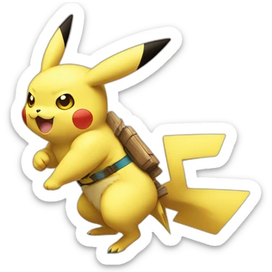 Pikachu super sayen sticker