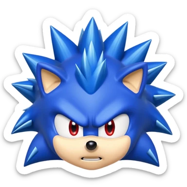 Angry Sonic The Hedgehog  sticker
