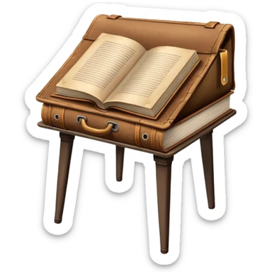 side table with book sticker