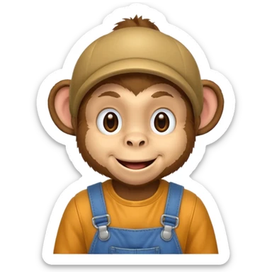 changuito con overol sticker