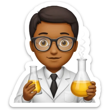 bee who's a scientist sticker