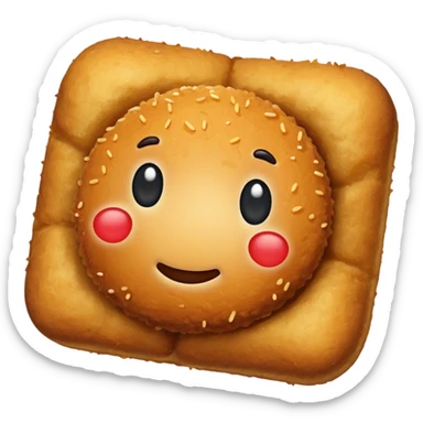 potato croquette no face sticker