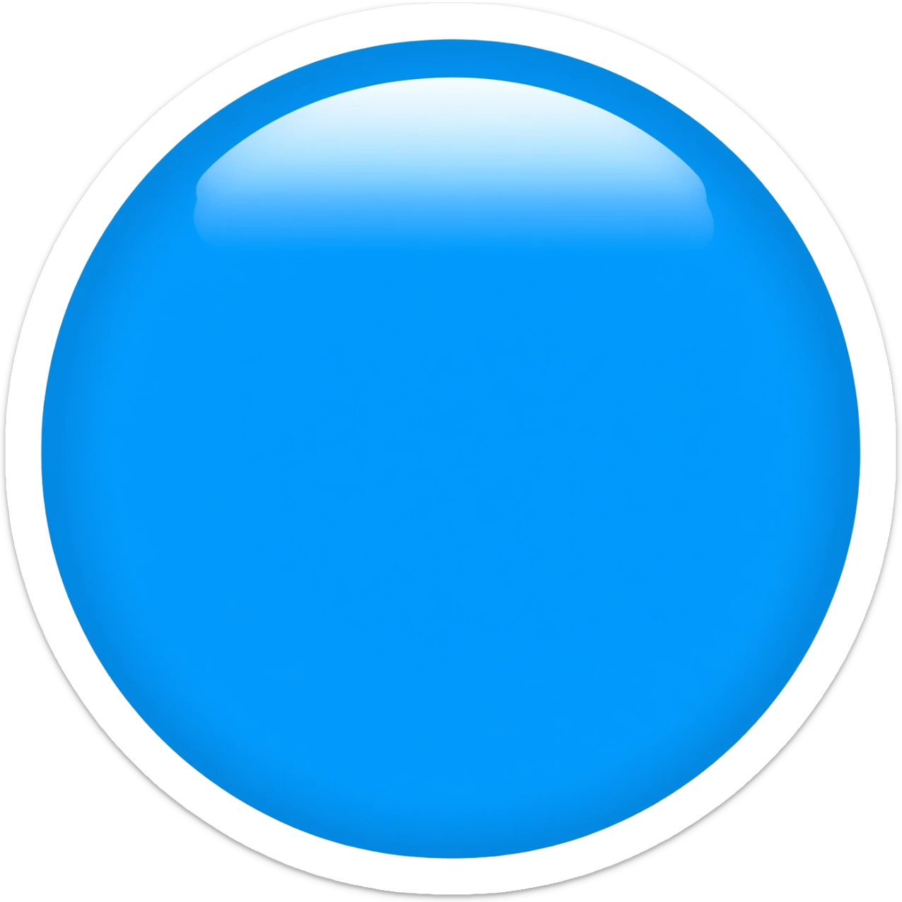 Round Blue tick sticker