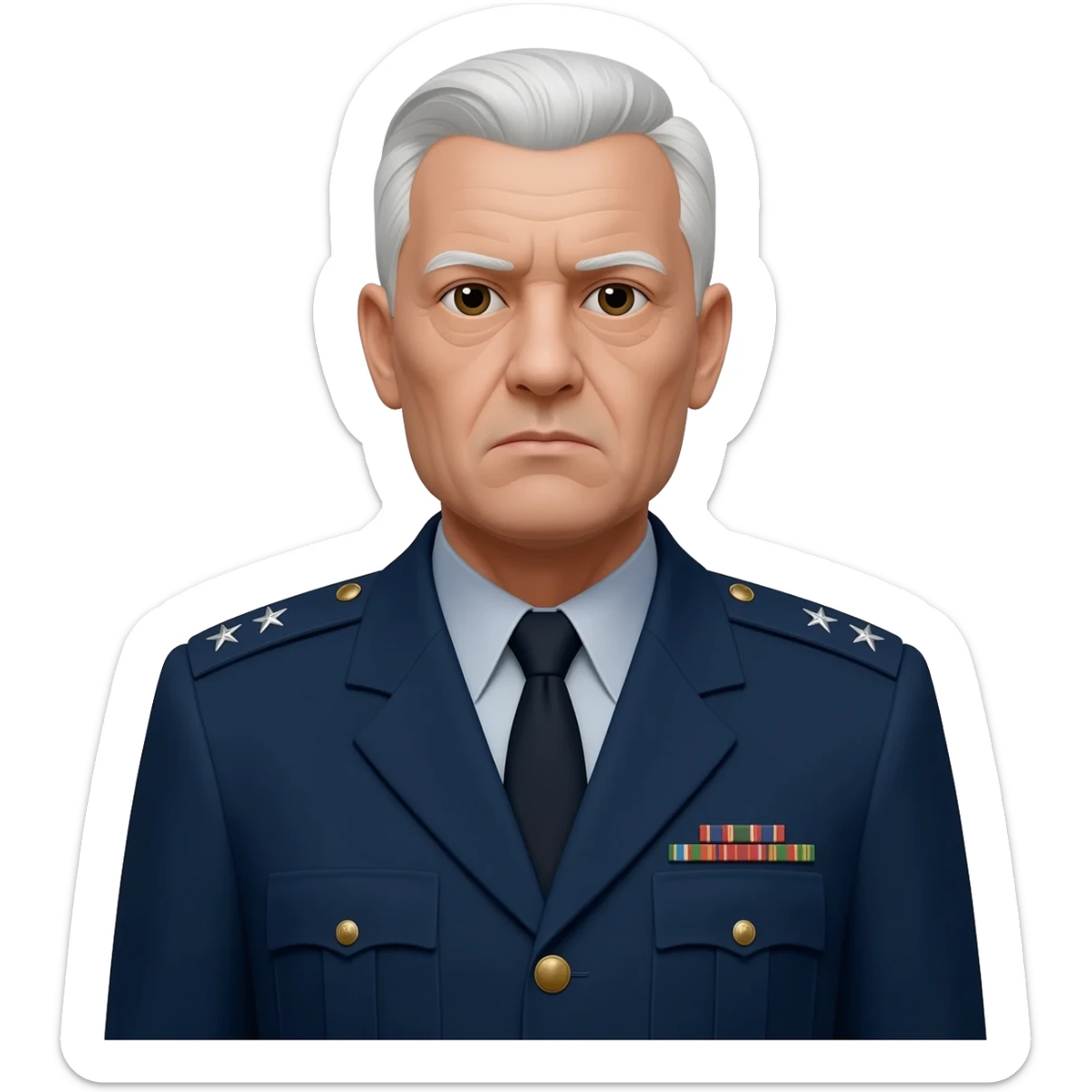 General 3 stars sticker