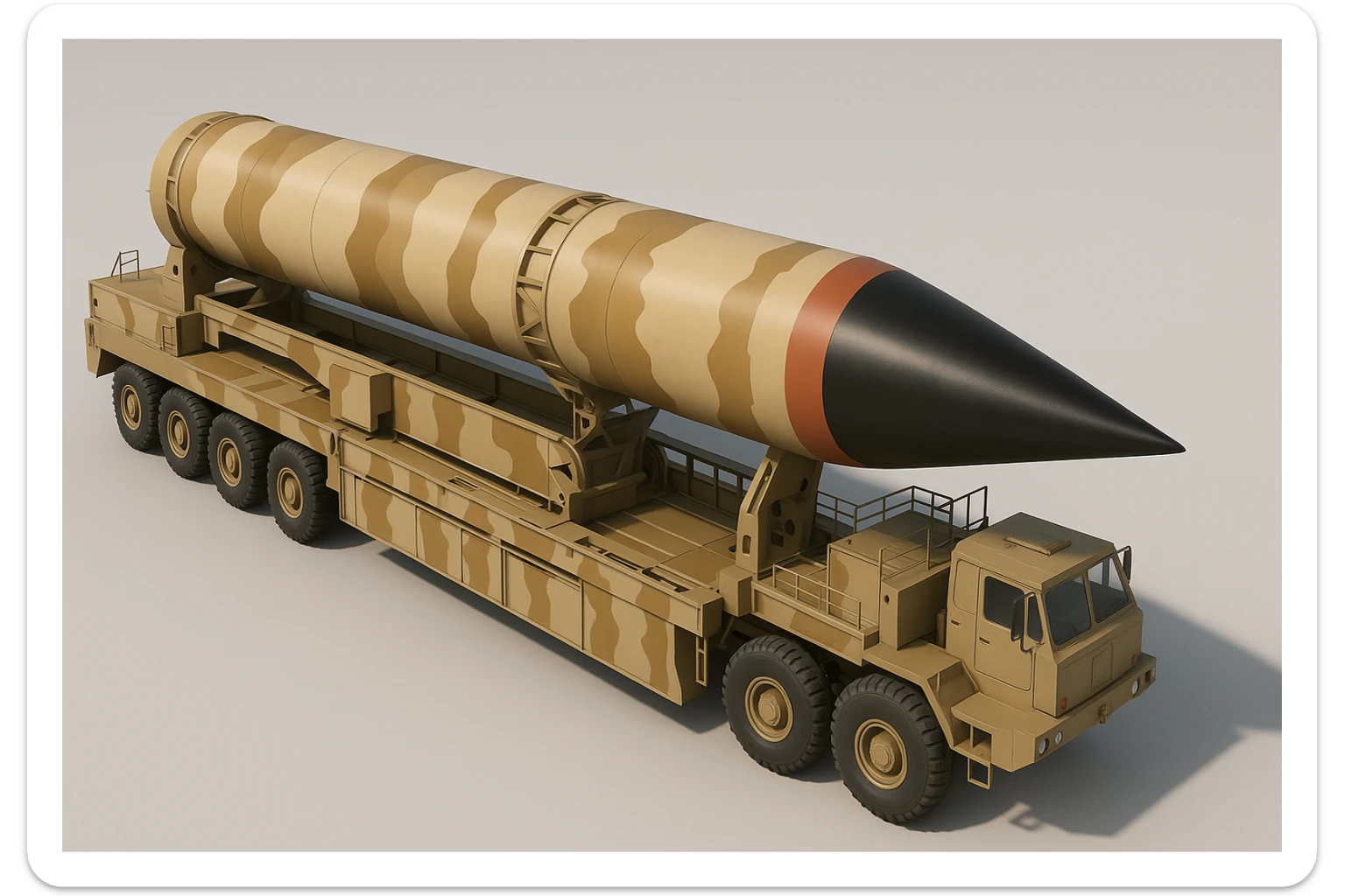 Изометрическая модель этой бомбы, без надписей и флагов  sticker