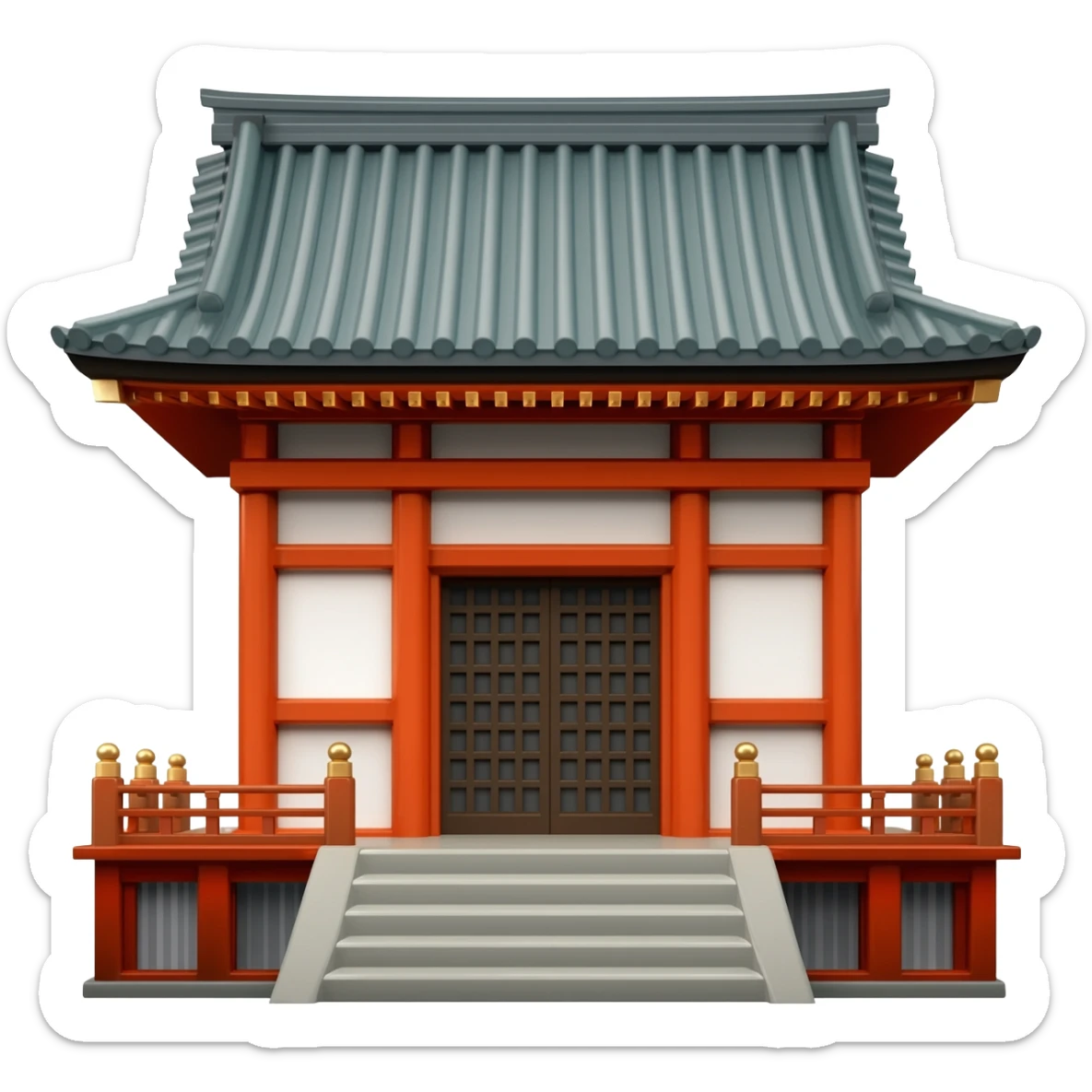 Japanese beautiful pretty old vintage aesthetic temple    sticker