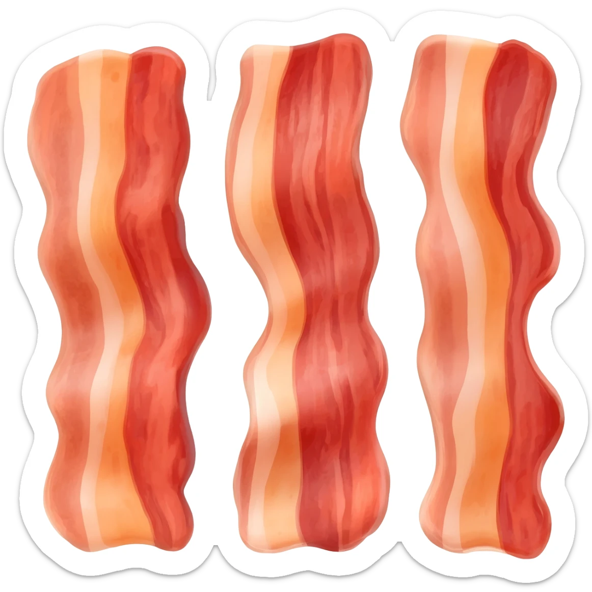 Bacon image sticker