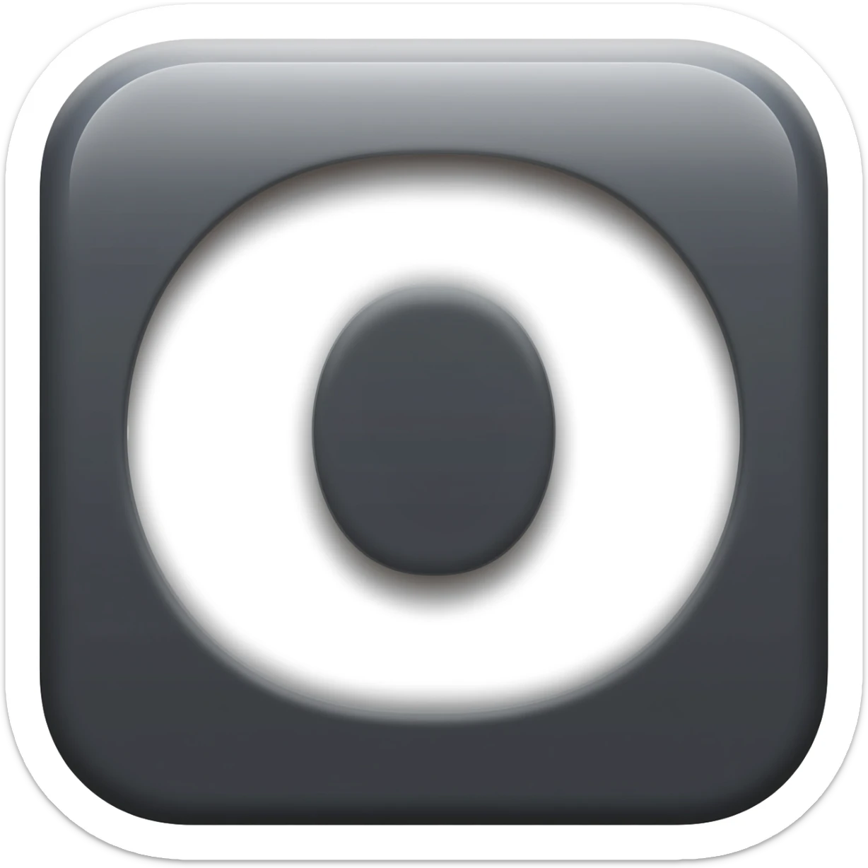 white f logo sticker