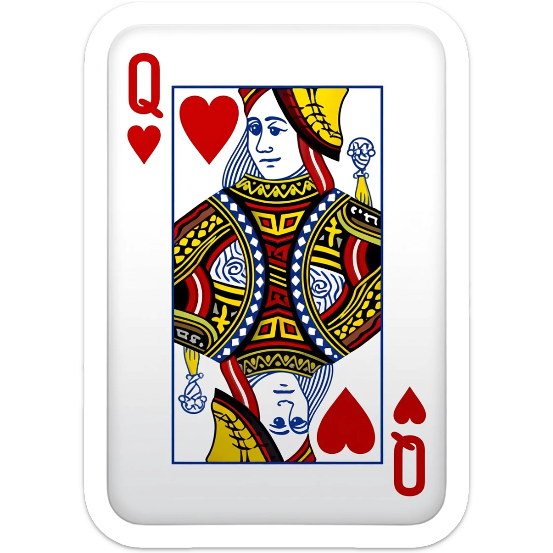 Queen of heart sticker