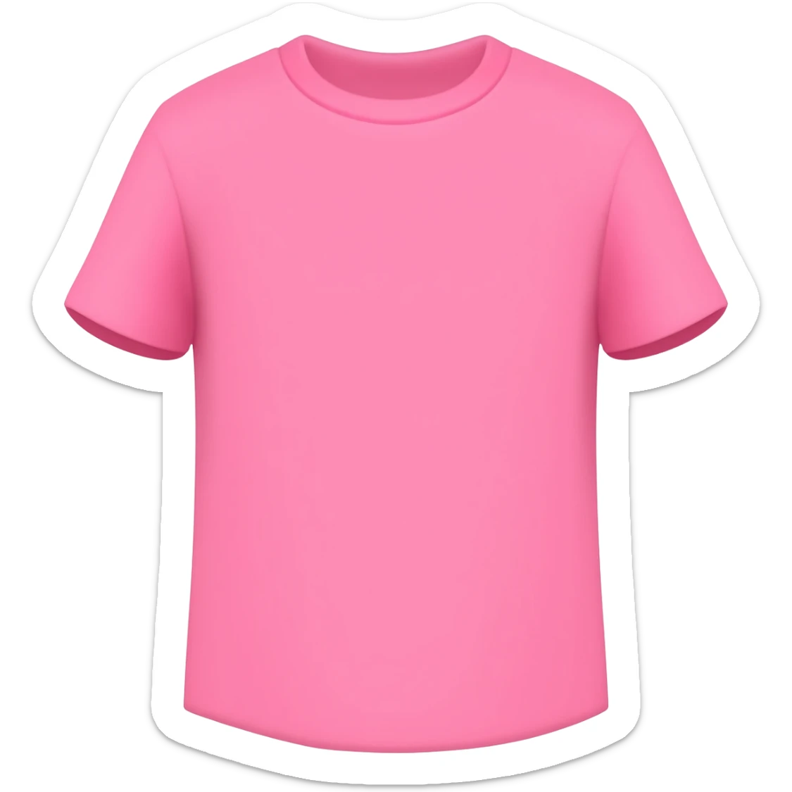 pink t shirt sticker