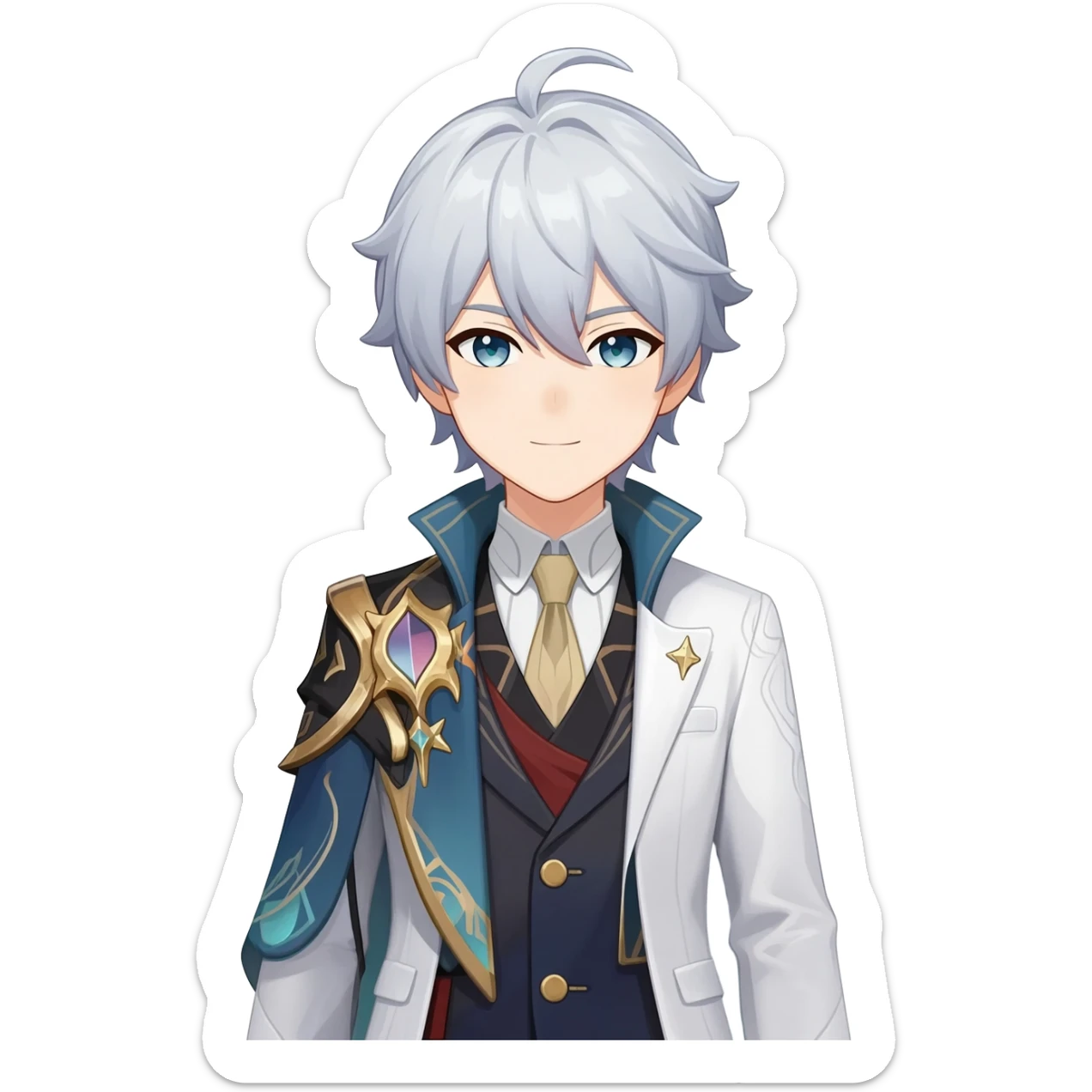 Genshin Impact anime character Il Dottore sticker