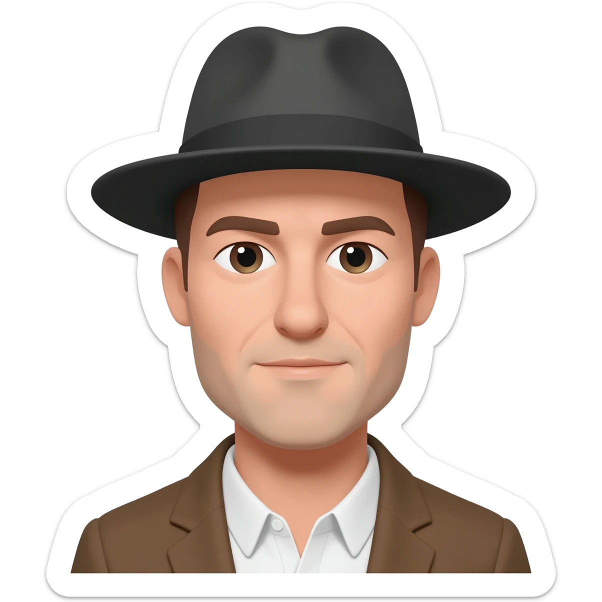 Hombre con gorra sticker