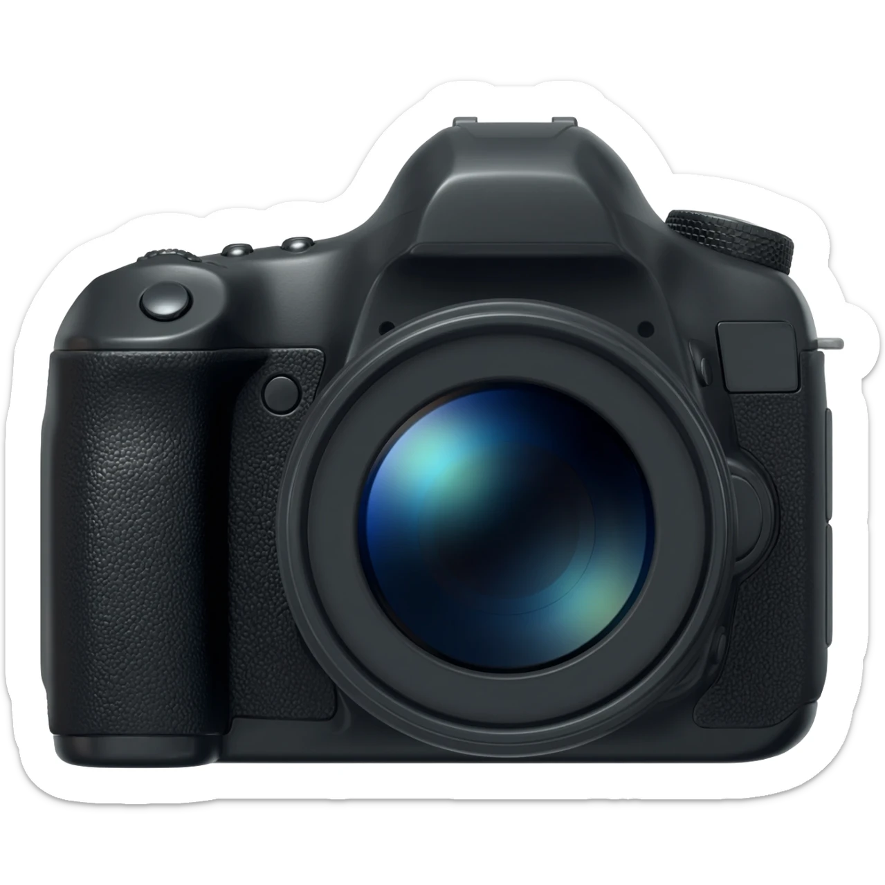 camara fotografica de frente sticker