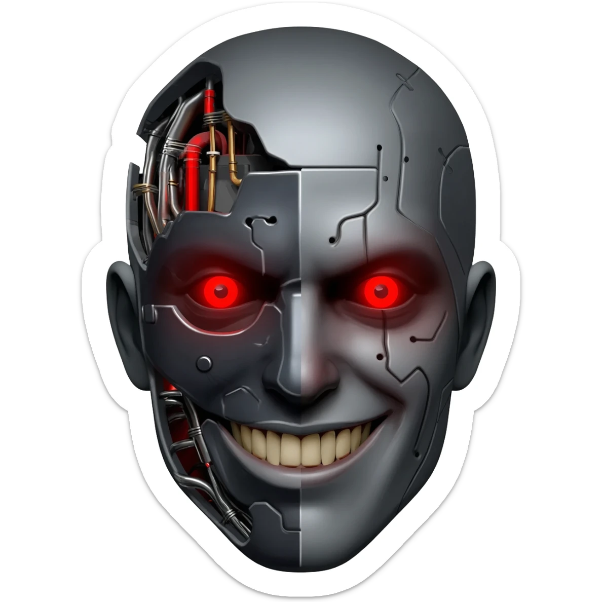 make ai emoji like gemini ai but different it looks terrifying  make simple sticker