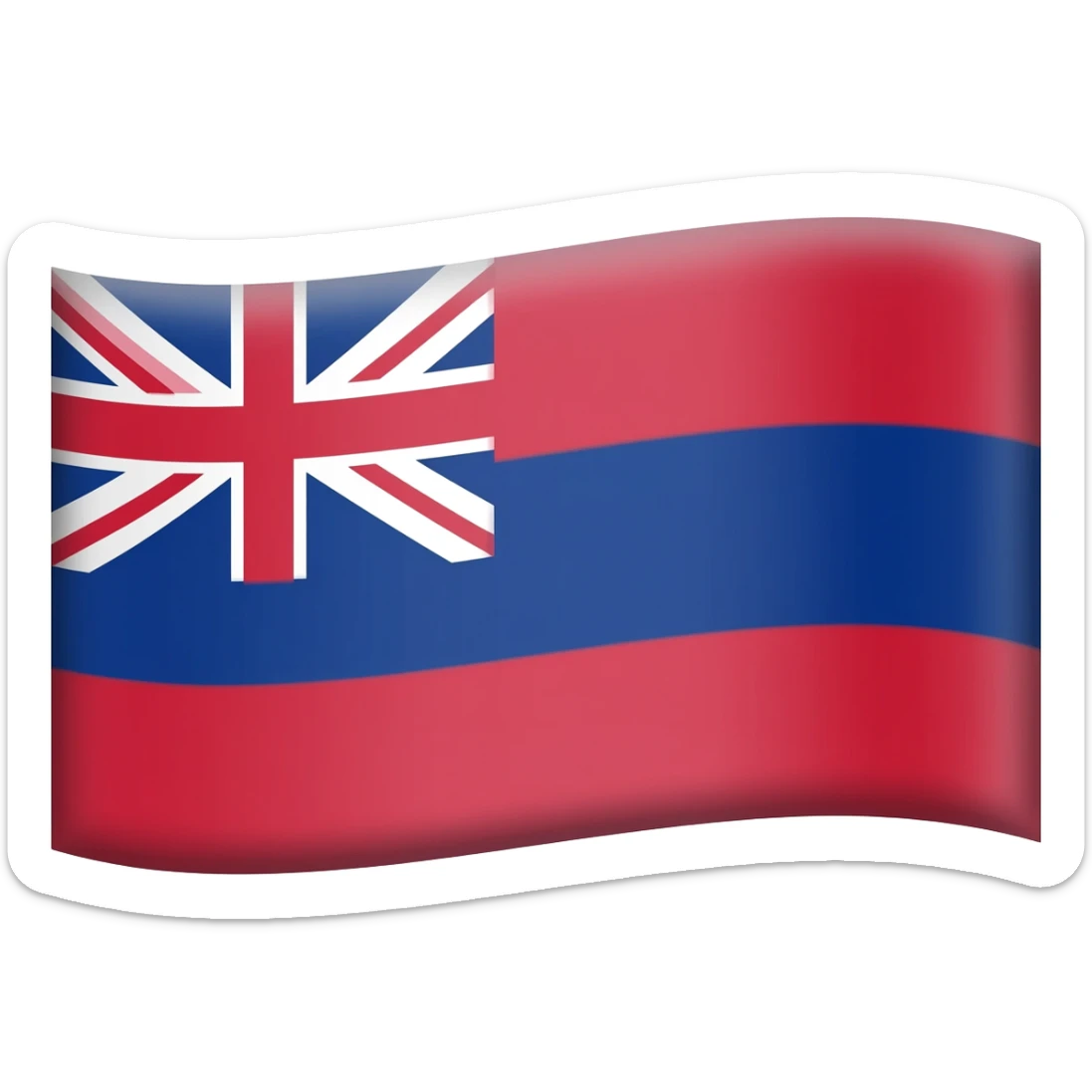 Hawaiian flag sticker