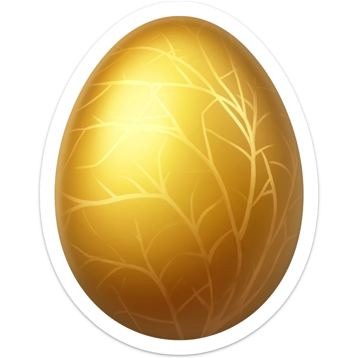 Golden egg sticker