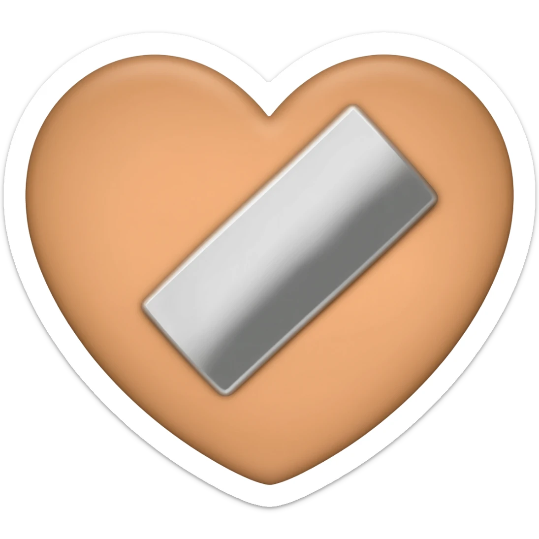 Heart bandage sticker