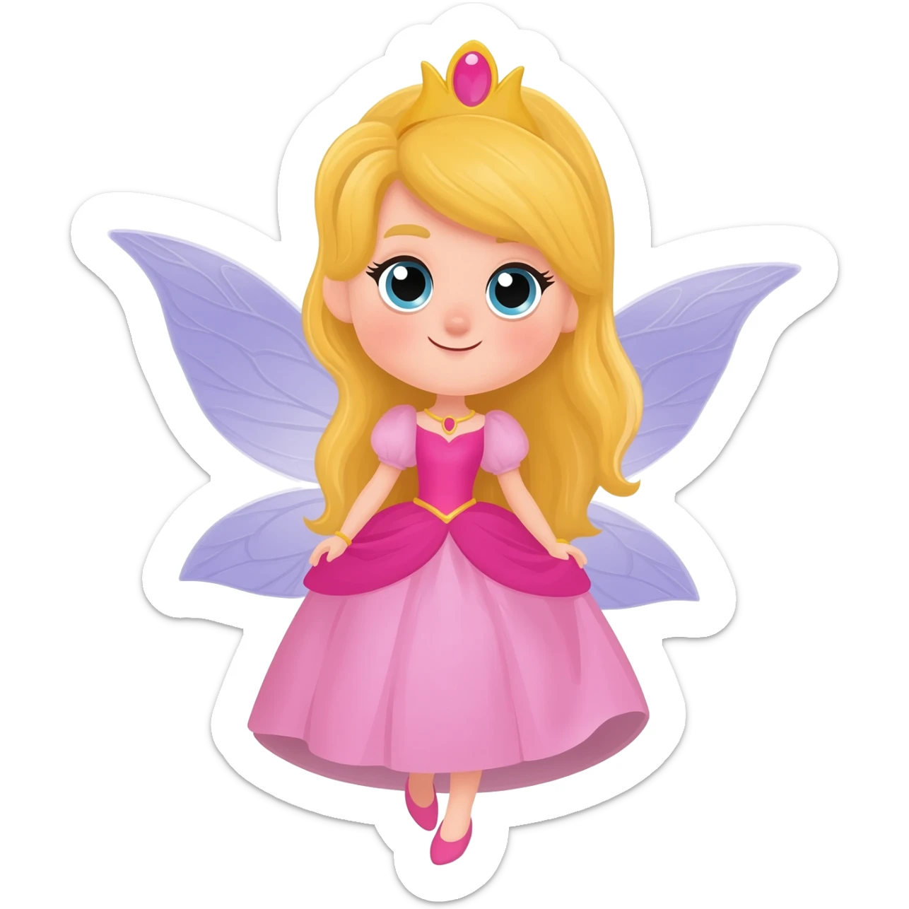 fairy tale princess cartoon sticker
