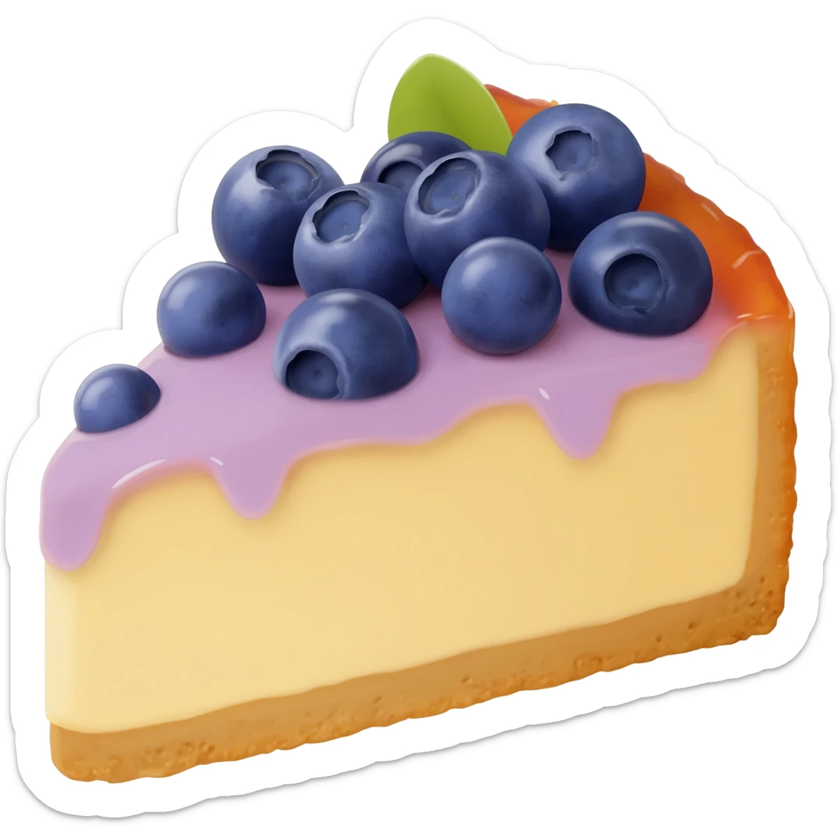 Blueberry cheesecake sticker