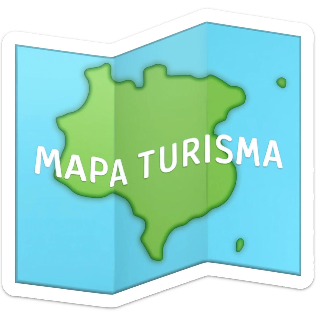 MAPA TURISMO sticker