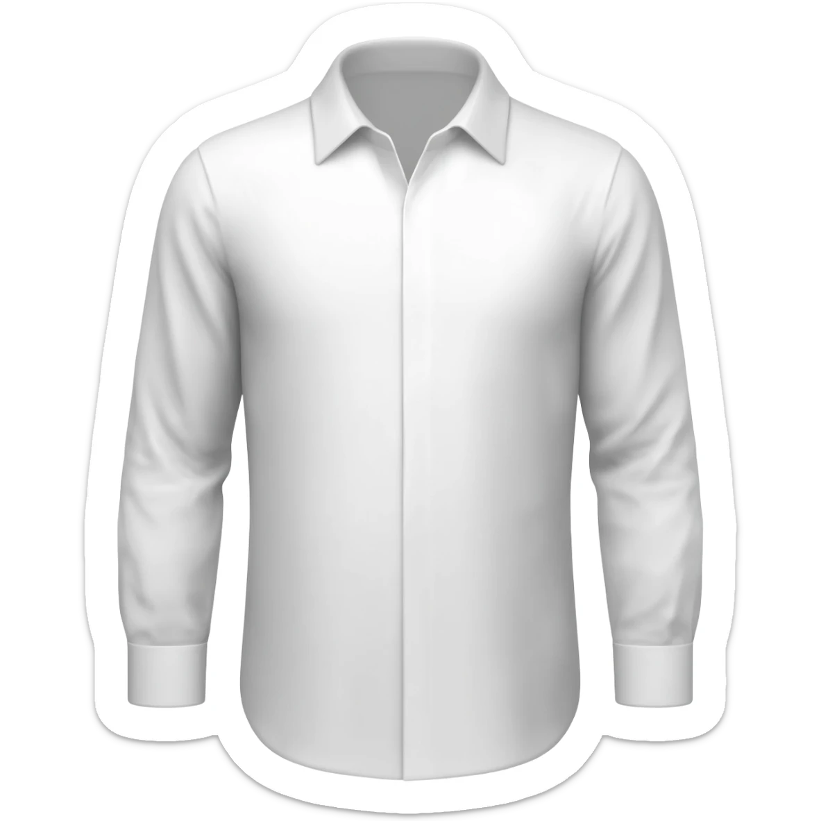 white shirt sticker