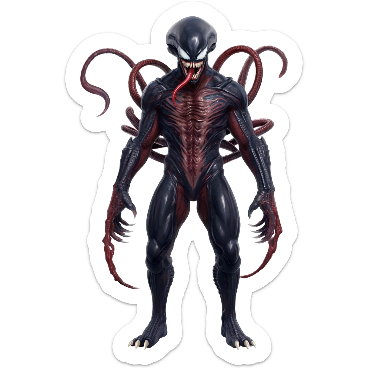  Venom-Salandit-Xenomorph-hybrid-fantasy-creature (full body) sticker