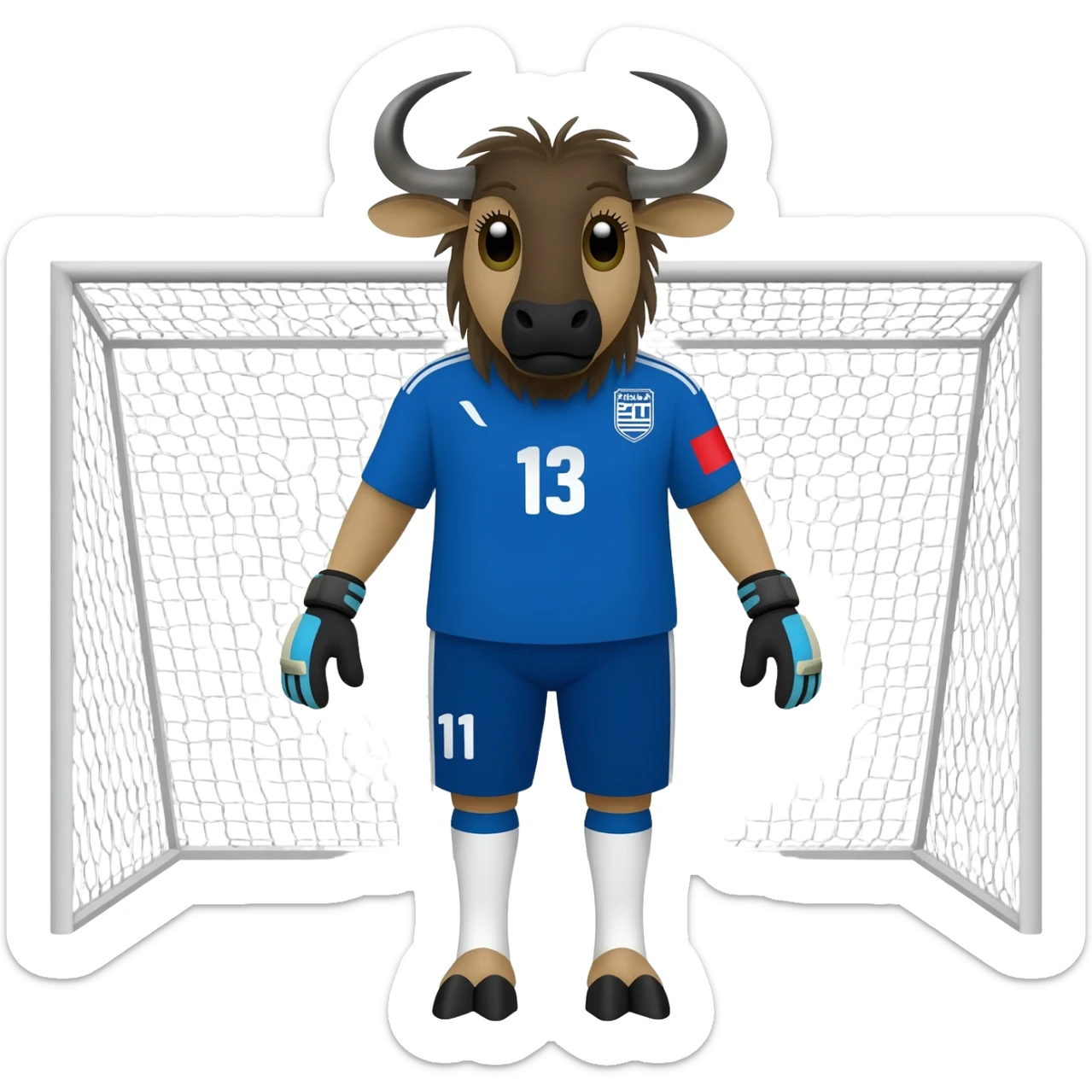 Goalie Wildebeest sticker