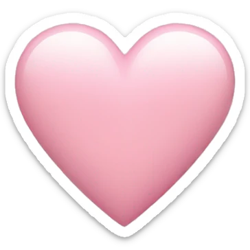 Light pink heart  sticker