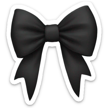 black bow sticker