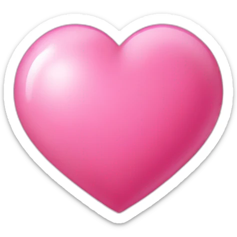 Heart pink sticker