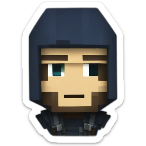 french-minecraft-ninja sticker
