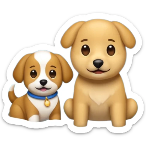 crea un emoji de buenas noches. Pon un texto : Buenas noches Javier y Tobi. Javier es una imagen de profesor y Tobi q sea imagen de un perro sticker