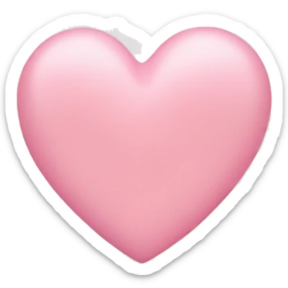 Baby Pink heart  sticker