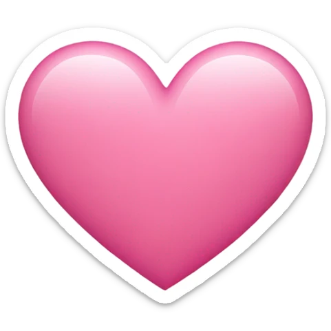 Pink heart  sticker