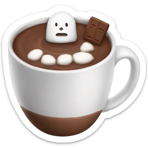 hot chocolate sticker
