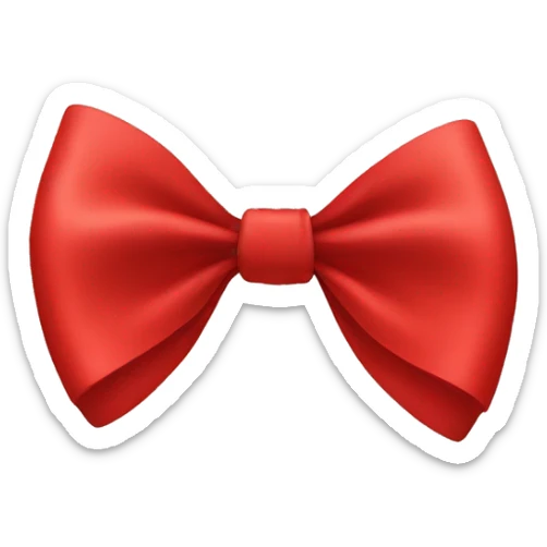 red bow sticker