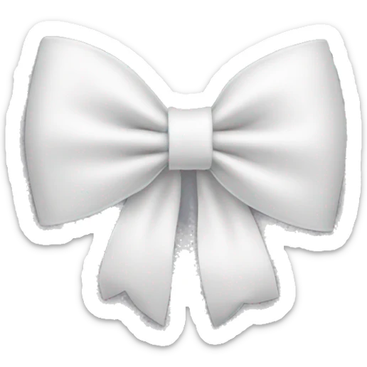 white bow sticker