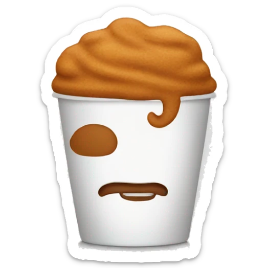 Ginger coffee sticker
