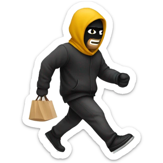 thief walking sticker
