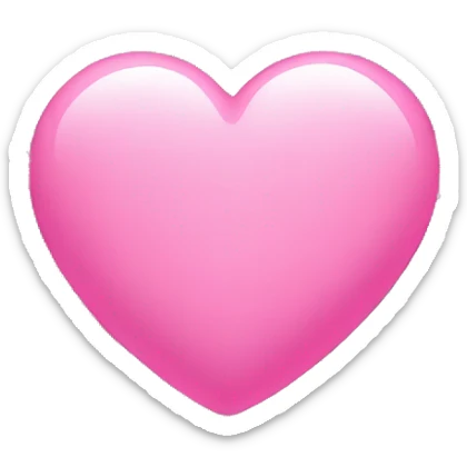 Pink heart sticker