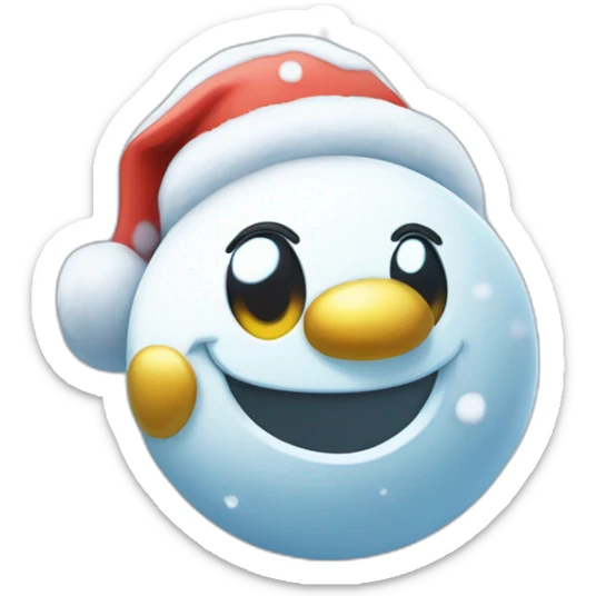 Snowman Badge Medal Epic Mystery Legendary NewYear PokemonTheme Pokeball Snowfall Snowballs sticker