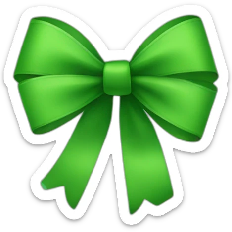 green bow sticker