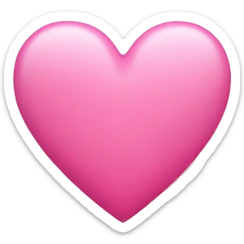 Pink heart sticker