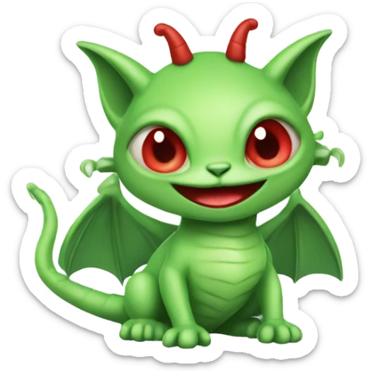 [politically incorrect, (
	{ female, alien, color: light green, hair:red, eyes:cat} ]
	on a 
	[{ dragon:red}]) sticker