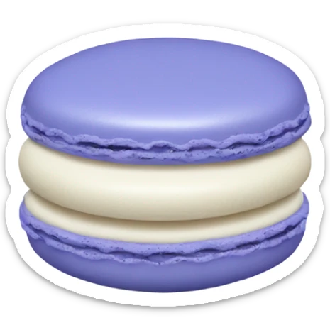 Periwinkle macaron  sticker