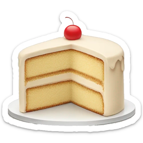 beige cake sticker