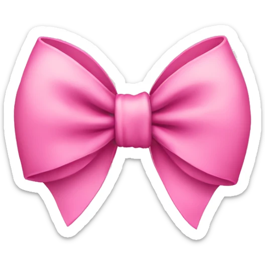 Cute bow sticker
